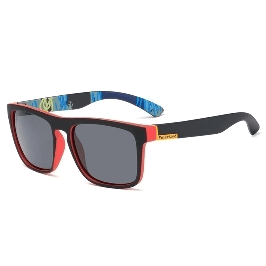 "Polarized Modern Black Red Sunglasses" "Black and Red Vintage Style Sunglasses" "Modern Design Polarized Sunglasses" "LAOTING.JIANG Black Red Sunglasses" "Stylish Modern Black Red Eyewear"